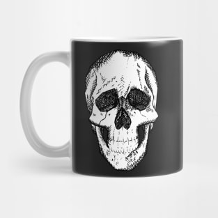 Crosshatch Skull by Skye Rain Art Mug